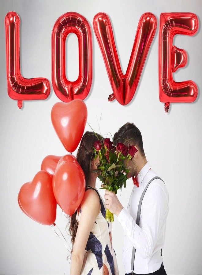 Tagberoy Red Love 40 inch LOVE Balloons, 4 Pack Foil Letter Balloons for Valentine's Day Decorations - Image 4